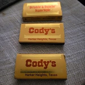 Vintage "texas" matchbooks